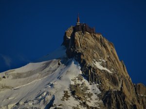 Awesome view of the Aguille de Midi peak