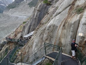 Glacier staircase - where the glacier used to be in 2001