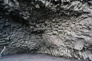 Lava tubes inside sea cave Black Sand Beach