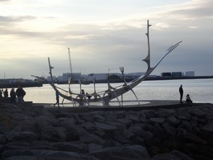 Sun Voyager Harbour sculpture  Reyjkavik