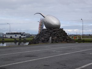 Unusual sculpture at Reyjkavik Airport