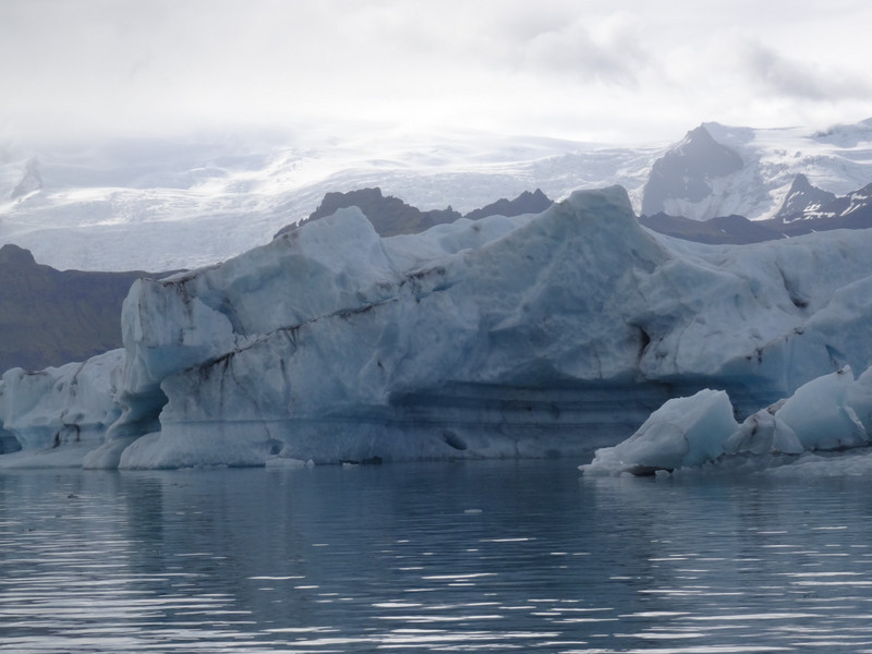 Iceberg on the Lagoon - remember the smallest part is on top of the water!
