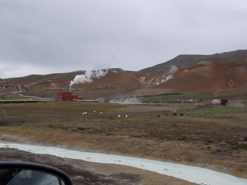 Geothermal power station near Lake Myvatn