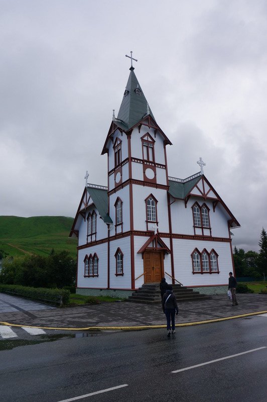 Husavik has the most striking traditional church in Iceland