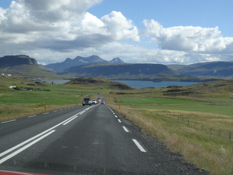 Views to die for in Iceland - heading to the Hvalfjordul Fjord near Reykavik