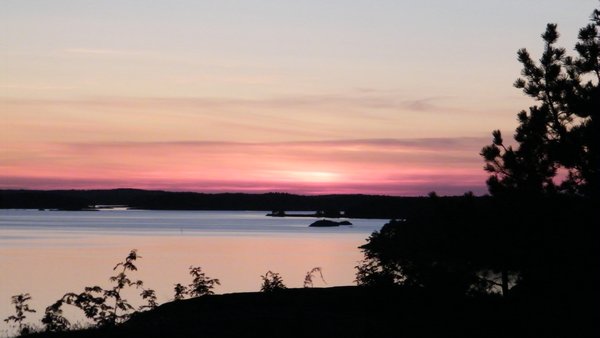 Sunset over Aland Islands, 11pm