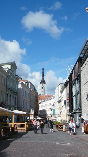 Cobblestoned streets in Tallinn