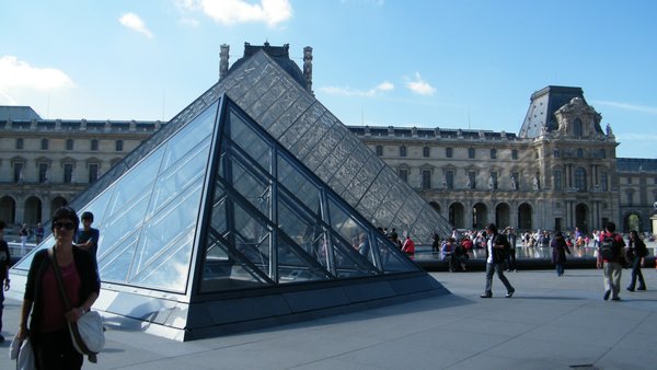 The pyramid at the Louvre