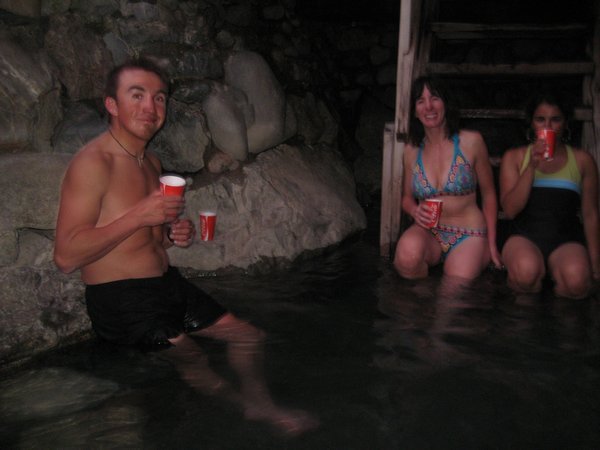 Wine in the Hotsprings