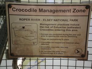 Croc Warning Sign