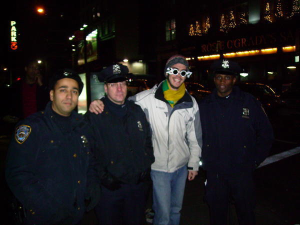 Nick with New York's Finest