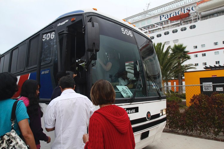 Tour Bus in Ensenada
