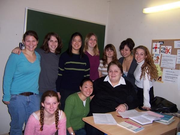 Class picture with our Grammer prof