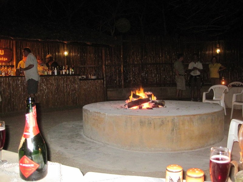 The Boma (bonfire) - where dinner was held