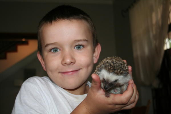 Garrett with the Hedgehog