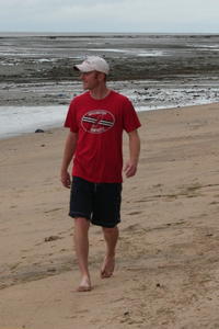 Ryan's feet in the Sand....
