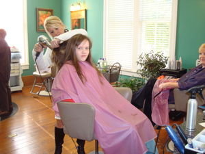 Visiting the beauty shop