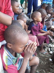 The Orphans learning to Pray...