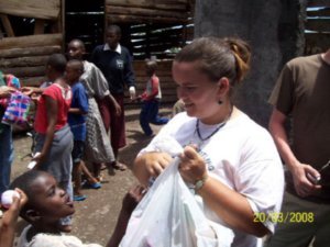 Julie Visiting the Orphans in Boma Ngombe