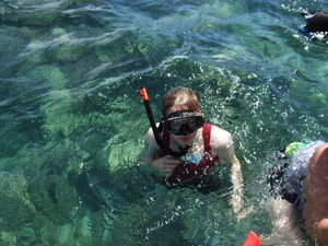 Callie Snorkeling