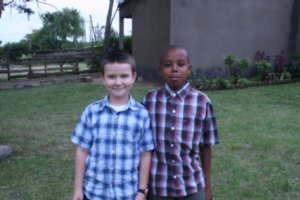 Garrett & his friend Mwita
