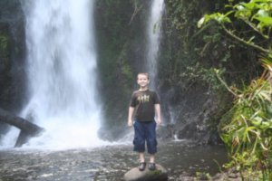 Garrett at the Marangu Falls