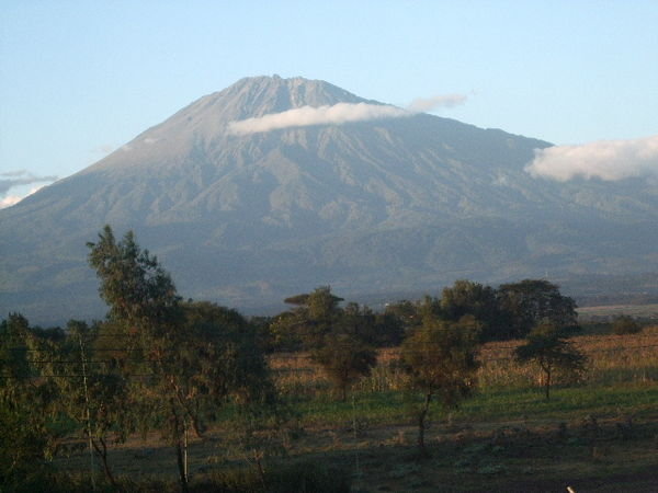 Mt Meru from Kisongo