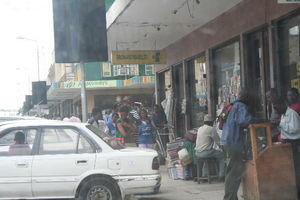 Downtown Arusha near McMoodies