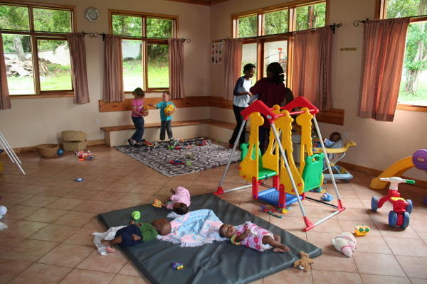 The  playroom where all the babies are 
