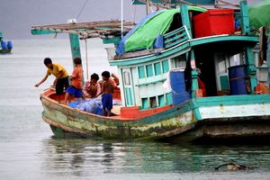 fishermen in koh rong