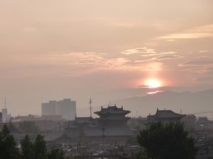 Sunset from Datong city wall