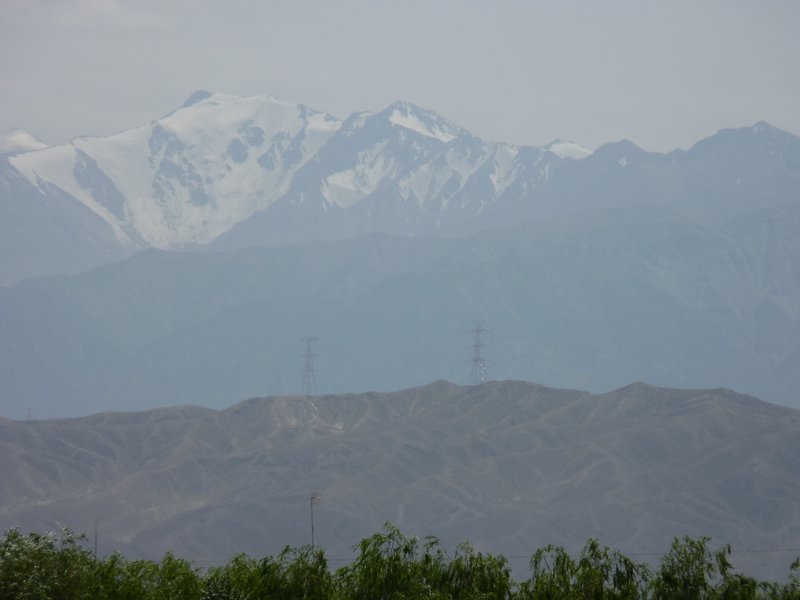 View of the snow capped mountains