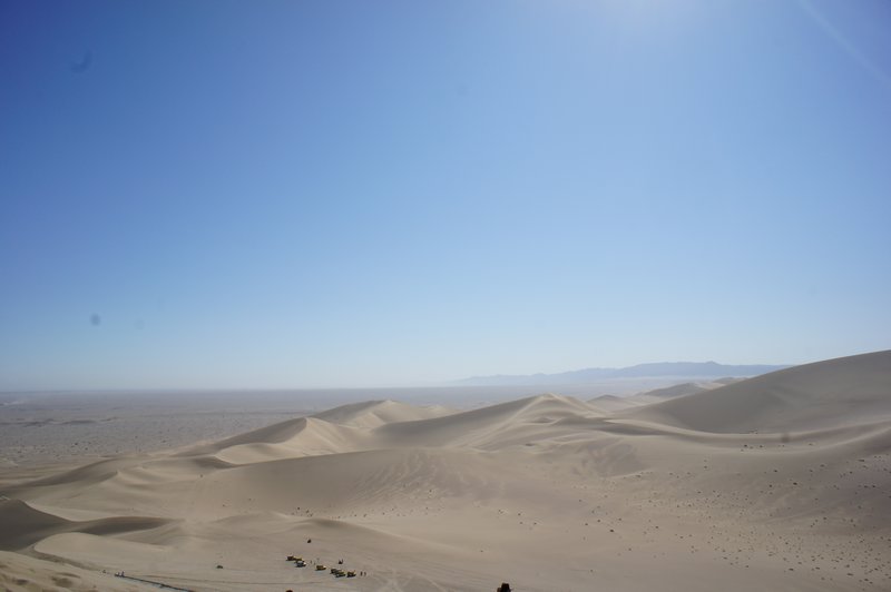 The sandy dunes