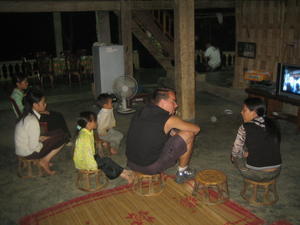 Homestay all watching tv