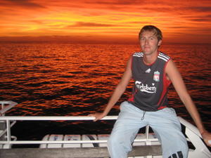 Sunset on the Great Barrier Reef
