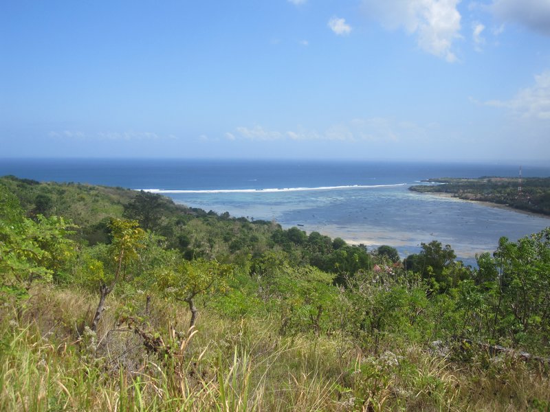 Uitzicht van Nusa Ceningan