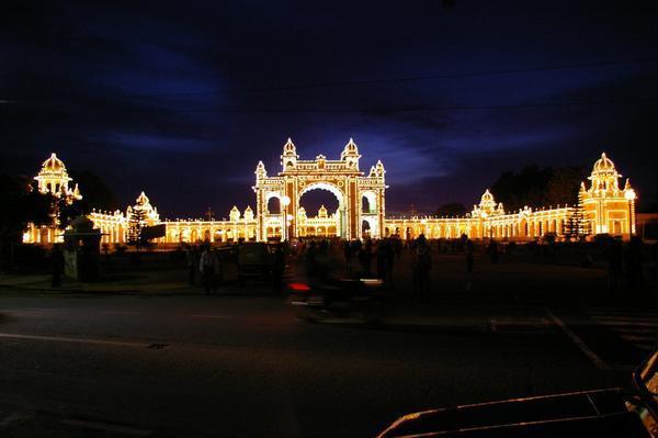 The Palace Main Gate, at night