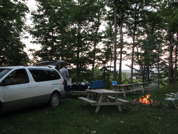 Camping on the hill