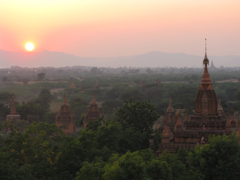 Sunset at the Temples