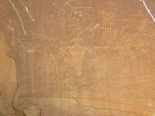 Petroglyph - Kids said this is an alien