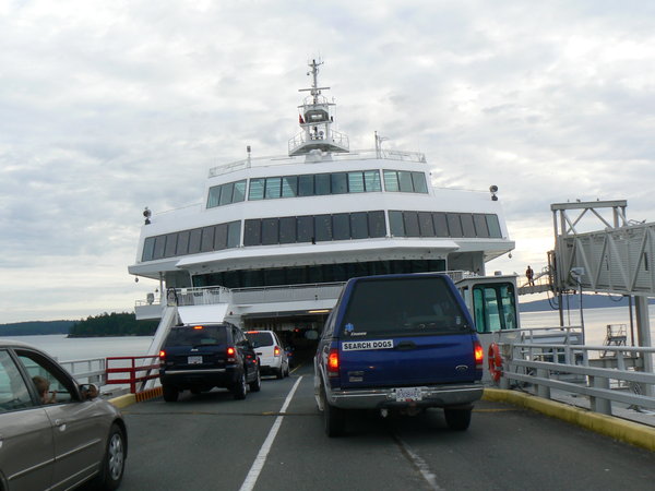 Loading onto the ferry