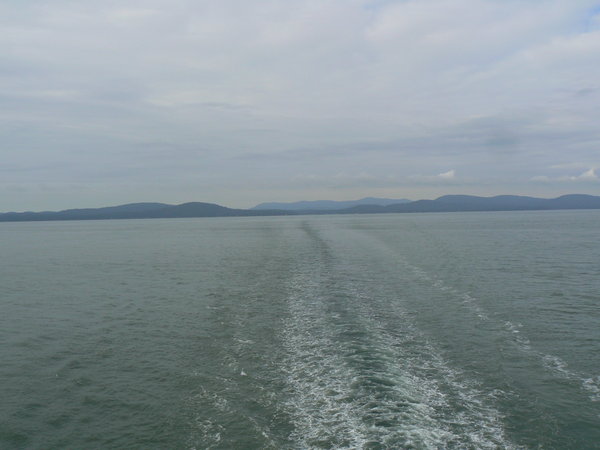 Looking south towards Vancouver Island