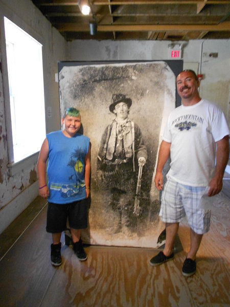 Theo and Mason with Billy the Kid
