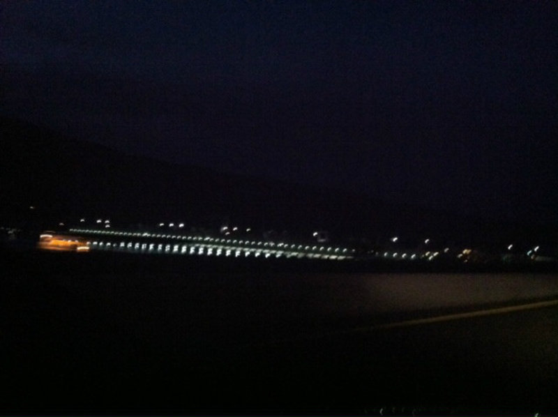 Night Shot - Columbia River Dam east of The Dalles
