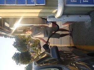 Mitch Filling Up Highway One