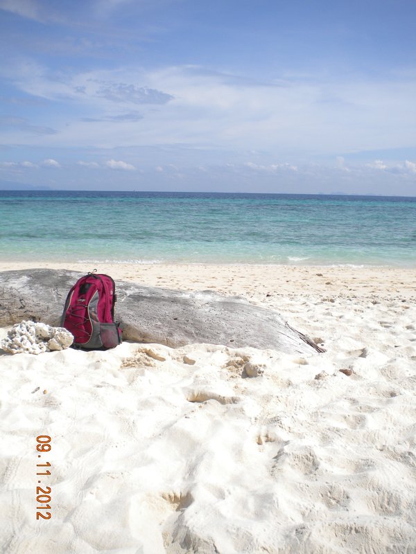 My sole bag on Bamboo Island