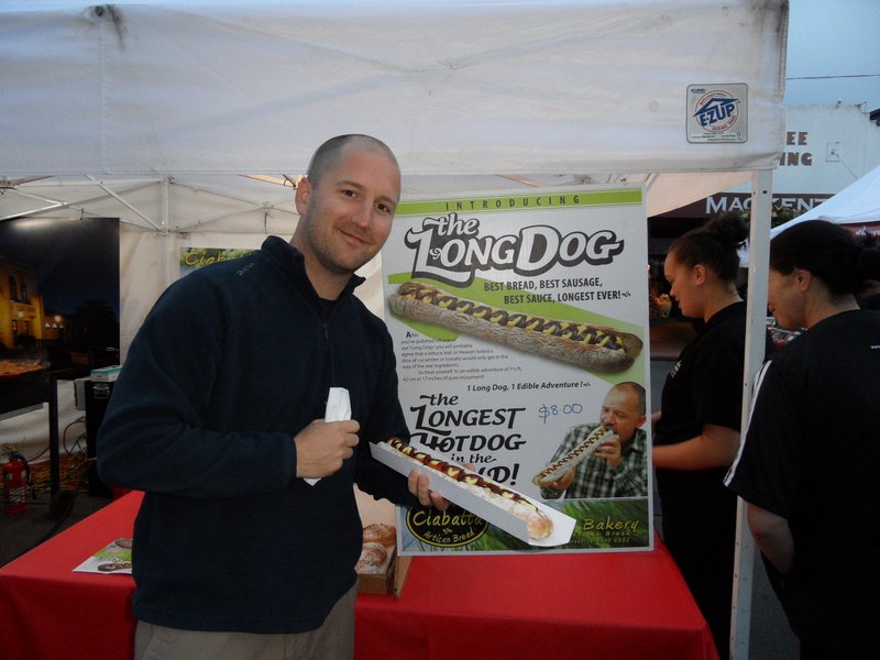 Darren and his 'long dog'