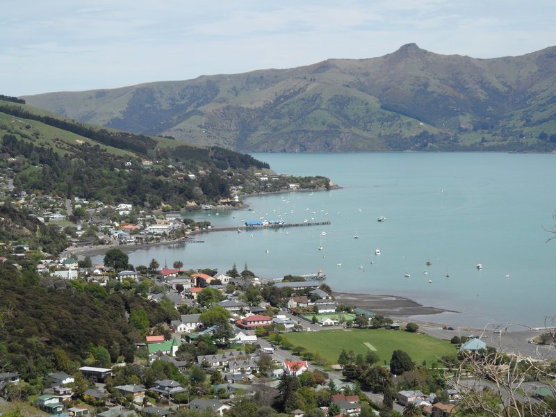 Akaroa view from the heritage park