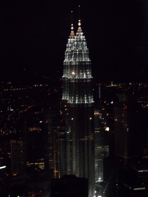 Petronas at night from KL tower