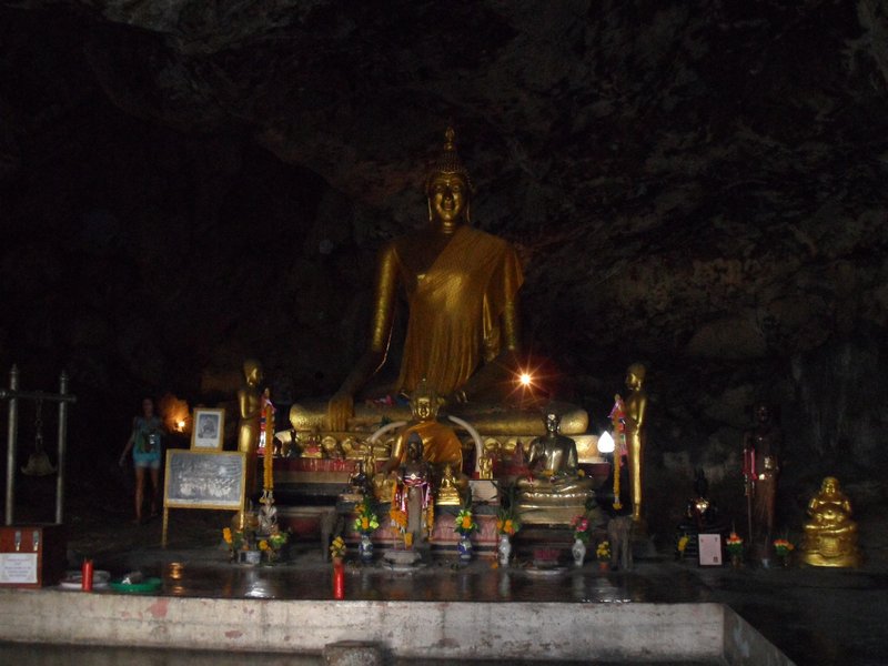 Buddha inside the Krasae cave